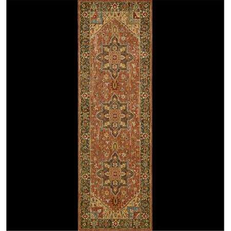 NOURISON Living Treasures Area Rug Collection Rust 2 ft 6 in. x 12 ft Runner 99446669568